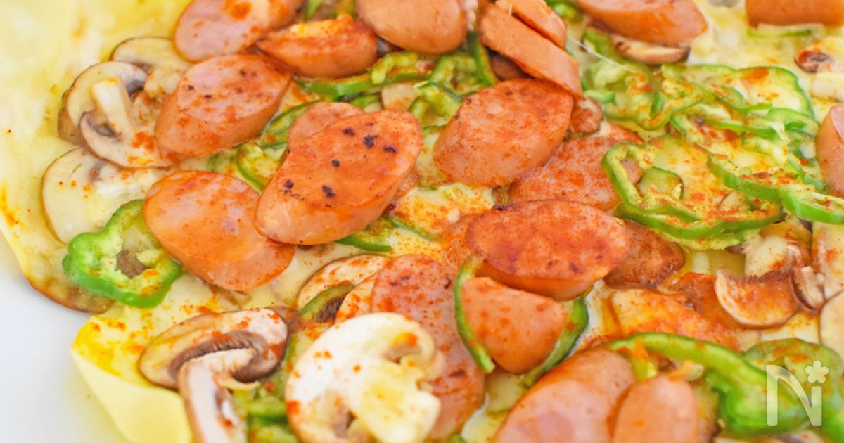【フライパンで作る】餃子の皮のスピードピザ