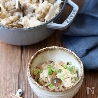 たっぷりきのこの炊き込みご飯