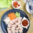韓国風ゆで豚「ポッサム」