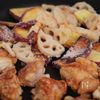 鶏と秋野菜の黒酢炒めの工程5