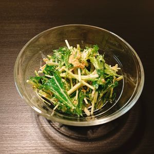 りんの作ってみた!投稿(【水菜とツナのごまマヨサラダ】水菜余ってない？一瞬で完食)