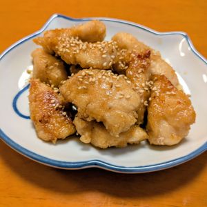 ゆきまる🐬🫧の作ってみた!投稿(油は大さじ2♪むね肉で作る♪『揚げない鶏唐の甘酢ごまあえ』)