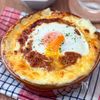 2つのソースはレンジで簡単!熱々とろとろ♪【ミートドリア】