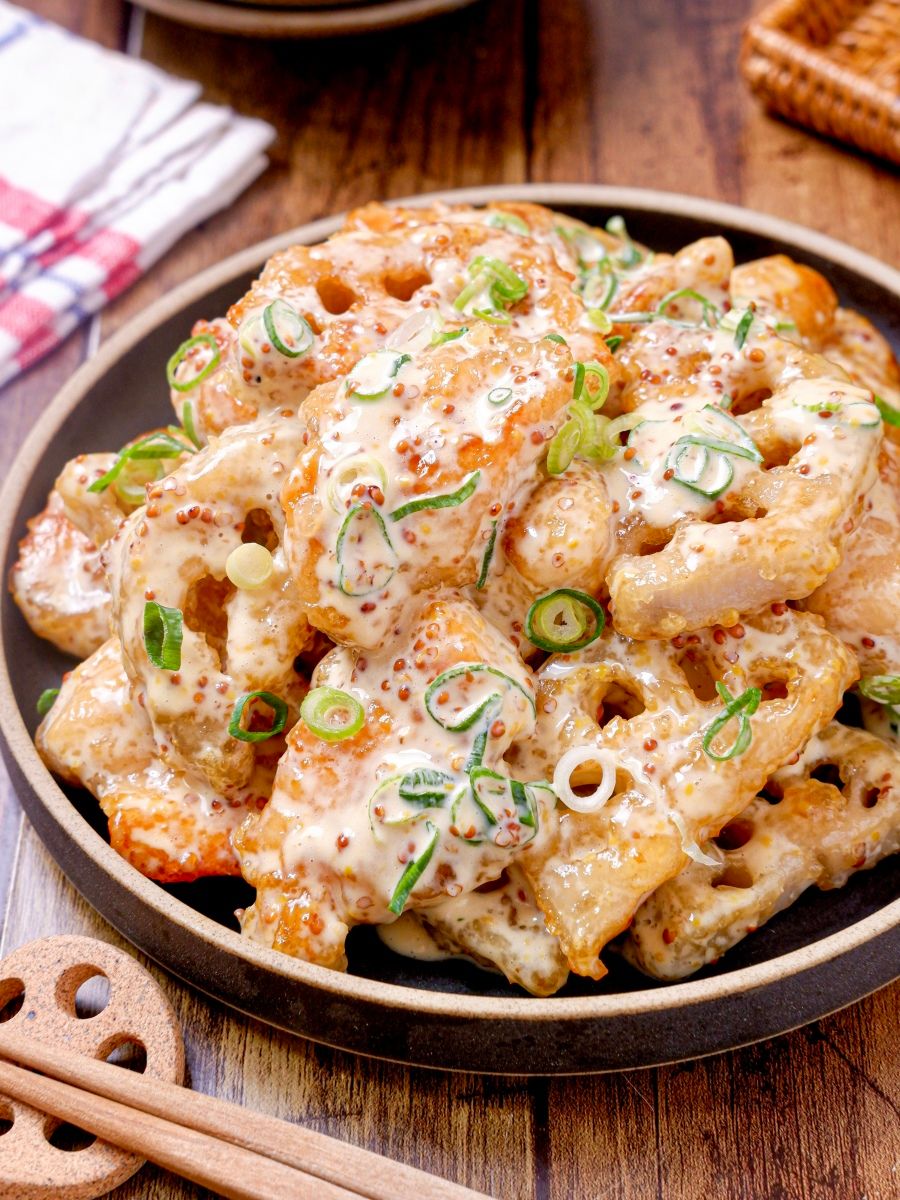 とりマヨ蓮根】ヤバいほど旨い！やみつき節約おかず♡ | レシピサイトNadia