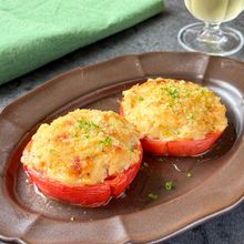 【トマトのツナチーズ焼き】サクじゅわ食感♡