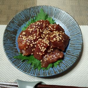 M＊Pの作ってみた!投稿(生カツオのピリ辛ポキ風)