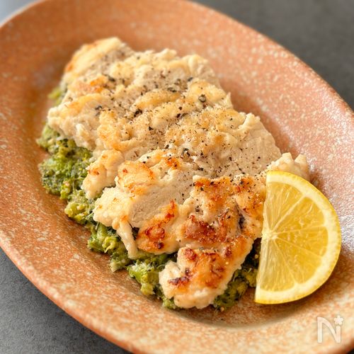 ソースもワンパンで♪【むね肉のブロッコリージェノベーゼ】