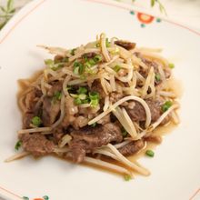 牛もやしの生姜焼き