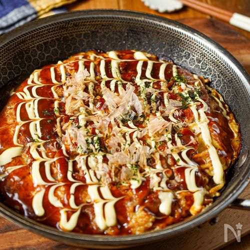 【焼き時間5分！驚くほど簡単♡︎なんちゃって豚モダン】絶品♡