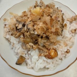 5252nの作ってみた!投稿(疲れ吹き飛ぶ！とろんナスの豚肉そぼろ丼♡【炒めるだけ】)