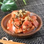 パパっと5分♪トマトと新玉ねぎの塩昆布和え