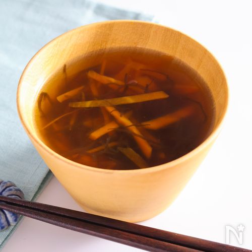 もずく酢とにんじんのさっぱりスープ