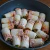 ちくわの餃子風にらえのき肉詰め・包丁不要!の工程4