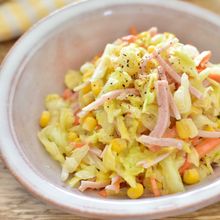 [キャベツが甘い♪腸活コールスローサラダ]野菜不足解消に
