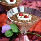 チアシード入りチョコレートプディング　Veganデザート