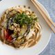 『ピリ辛！香味なすのごまだれうどん』＃簡単＃夏バテ防止