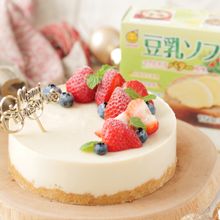クリスマス豆乳レアチーズケーキ