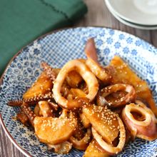 【イカと長芋のピリ辛炒め】シャキホクで美味しい!おつまみに♪