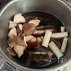 新米に合う ヒラメの煮付け しいたけと長ねぎ添えの工程2