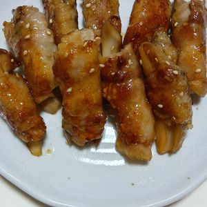 marine55の作ってみた!投稿(甘辛とシャキシャキがたまらない♪『レンコンの豚バラ肉巻き』)