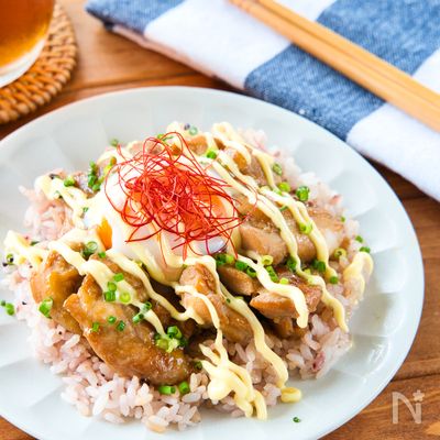 下味冷凍で簡単♩照り焼きチキン丼