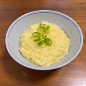 こむぎの作ってみた!投稿(疲れた体に染み渡る✨5分で作れる【たまご雑炊】)