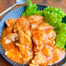 鶏もも肉で辛くないチリソース風炒め