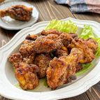【揚げない♪手羽元でカレー味のフライドチキン】節約簡単