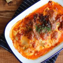 超簡単ホワイトソースで！豆腐の豚キムチーグラタン