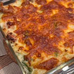 KSの作ってみた!投稿(【鶏肉とほうれん草のマカロニグラタン】マカロニ別ゆで不要♪)
