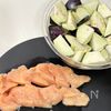 鶏むね肉となすのとろたまチキン南蛮【揚げない・ゆで卵不要】の下準備