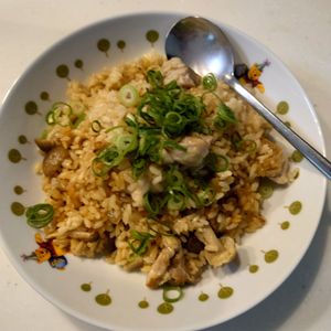 ヒラメの作ってみた!投稿(和風チキンパエリア)