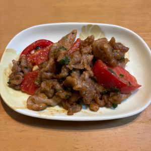 317011の作ってみた!投稿(【簡単！ごまの香りが良い】豚肉とトマトの甘辛ごまだれ炒め)