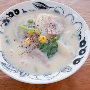 ミルクの作ってみた!投稿(【かぶとベーコンの豆乳チャウダー】とろ〜り♡旬を食べるスープ)