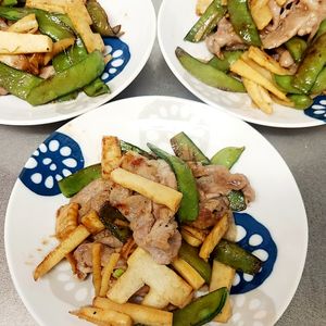 ひろりんの作ってみた!投稿(【豚肉と春野菜のオイスターソース炒め】ご飯がすすむ春おかず♪)
