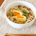 巾着たまごときのこのうどん