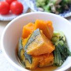 かぼちゃと青梗菜の甘煮