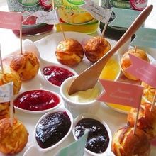 3色のコンポートと楽しむまんまるケーキ♪