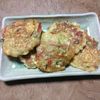 ももの作ってみた!投稿(包丁不要！えのきと豆腐とカニカマのもちっと焼き)