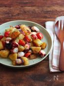 タコじゃがトマトのガーリック炒め。