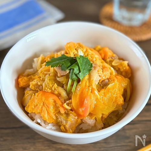 レンジで簡単!とろたま親子丼【5分】