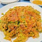 【ピーマンとにんじんのチヂミ】米粉と小麦粉でカリッと美味しい