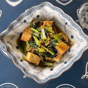 Memento-MORIの作ってみた!投稿(小松菜と厚揚げ豆腐のにんにく醤油炒め煮)