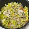 しんやの作ってみた!投稿(【楽うま♡豚ばら野菜のフライパン蒸し】包丁いらずで簡単!)
