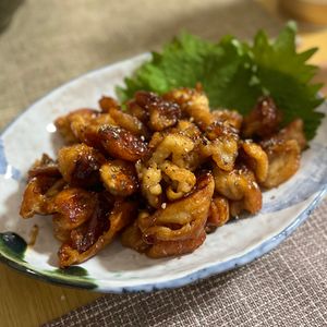 さっきんちょの作ってみた!投稿(［コクうま鶏皮焼き］鶏皮のおつまみ！ビールのお供)