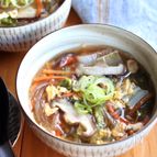 体が温まる＊野菜とたまごの春雨スープ
