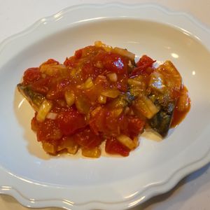 みわの作ってみた!投稿(いつもの味付けに飽きたらコレ！「焼きサバのトマトポン酢」)