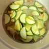 夏野菜とベーコンの旨み【ズッキーニととうもろこしのスープ】の工程2