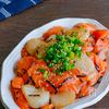 和えるだけで一品！！サーモンとホタテの塩昆布和えの工程3