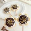 材料4つ ひまわりチョコバナナアイス